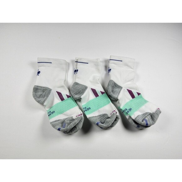 Bombas Hex-Tec Run Athletic Quarter Socks Lot Of 3 Pairs Size M - Picture 2 of 2